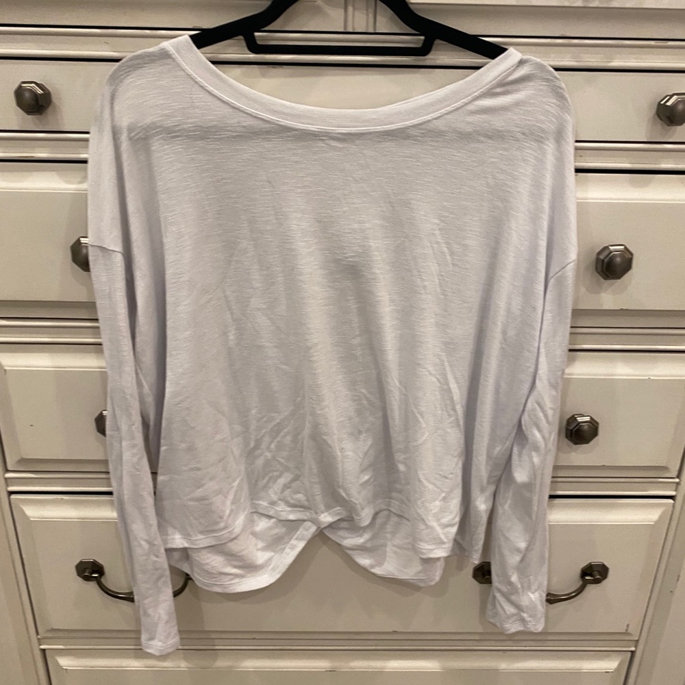 Long Sleeve Athleta Open Back Top